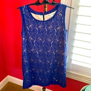 Francesca’s Blue Lace Short Dress